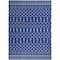 Homeroots 5 x 7 ft. Navy Blue & Ivory Berber Pattern Area Rug 385830 - alternate 1